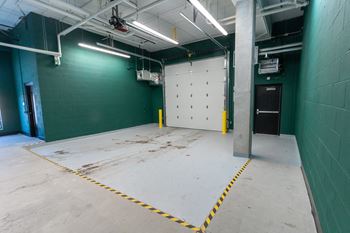 Move-in garage with elevator access
